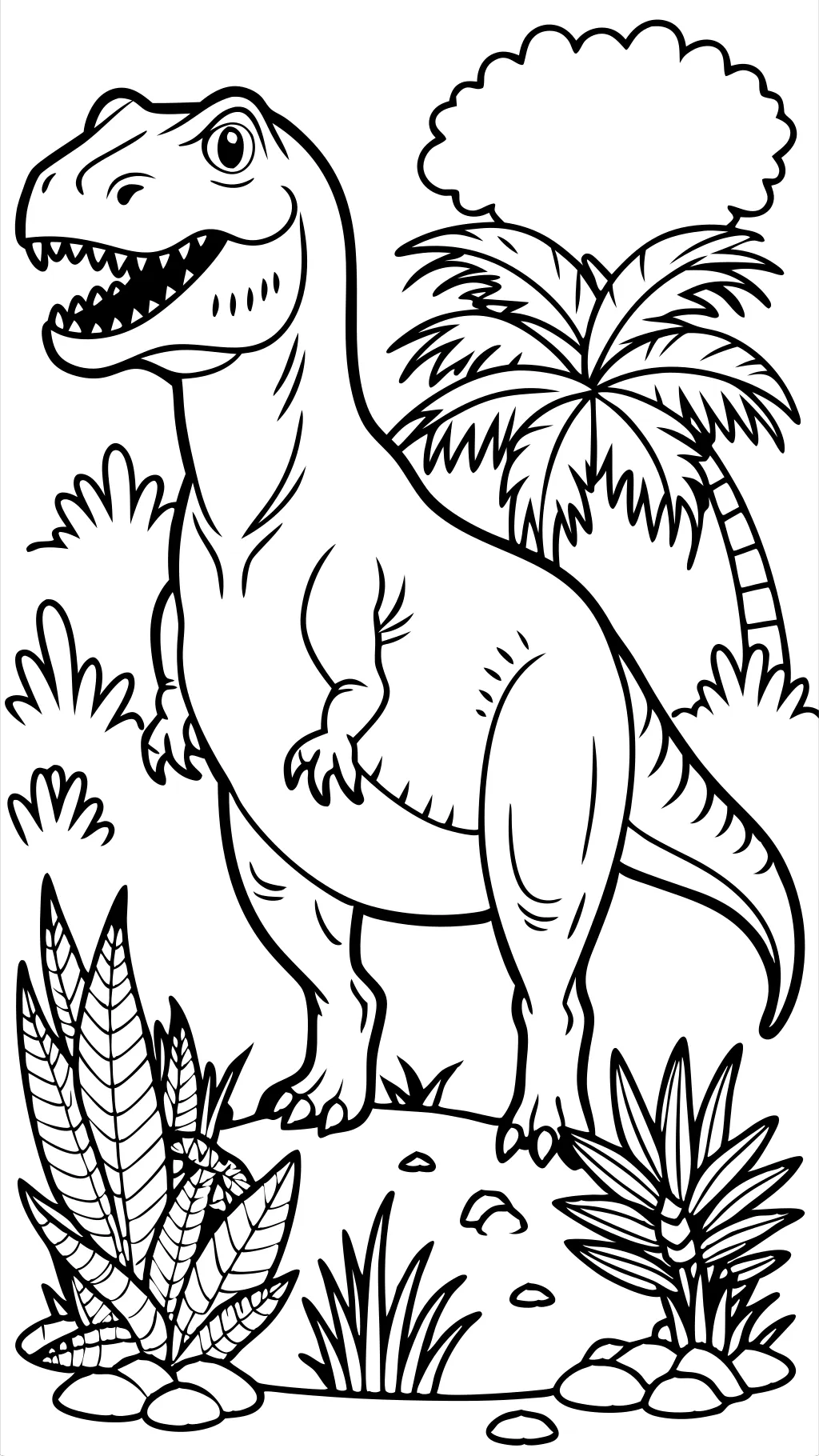 Página para colorear de Giganotosaurus